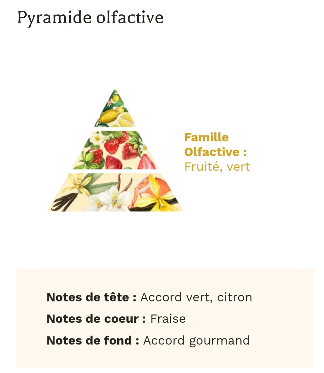 Bougie cupcake FRAISE DES BOIS