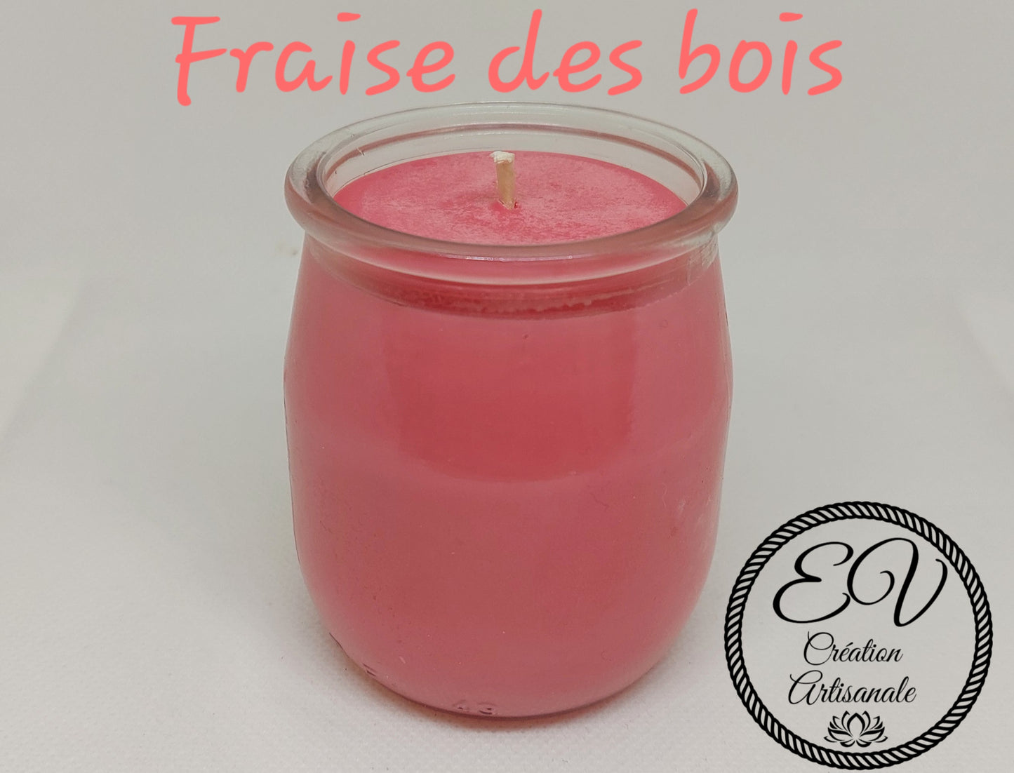 Bougie yahourt FRAISE DES BOIS