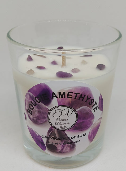 Bougie pierre AMETHYSTE