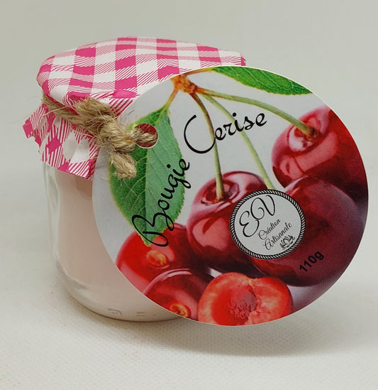 Bougie yahourt CERISE
