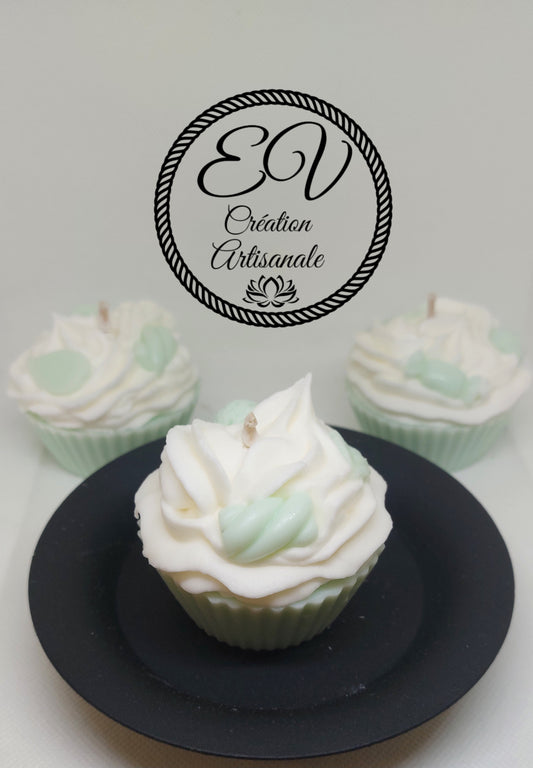 Bougie cupcake MENTHE CHLOROPHYLE