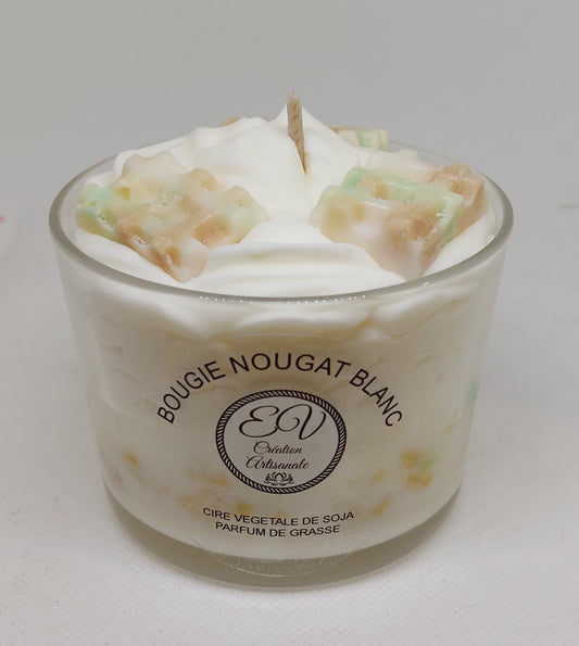 Bougie gourmande NOUGAT BLANC