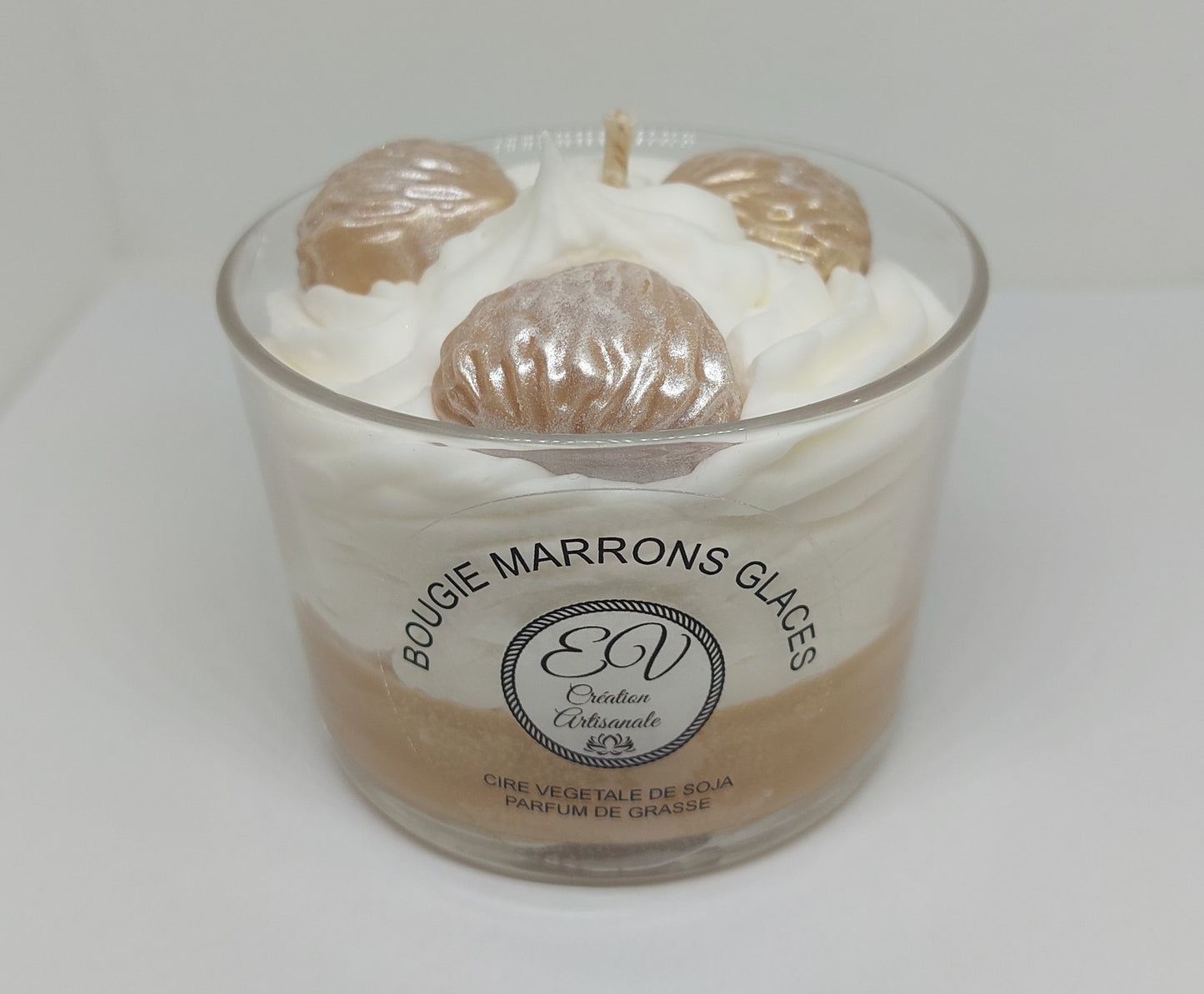 Bougie gourmande MARRONS  GLACES