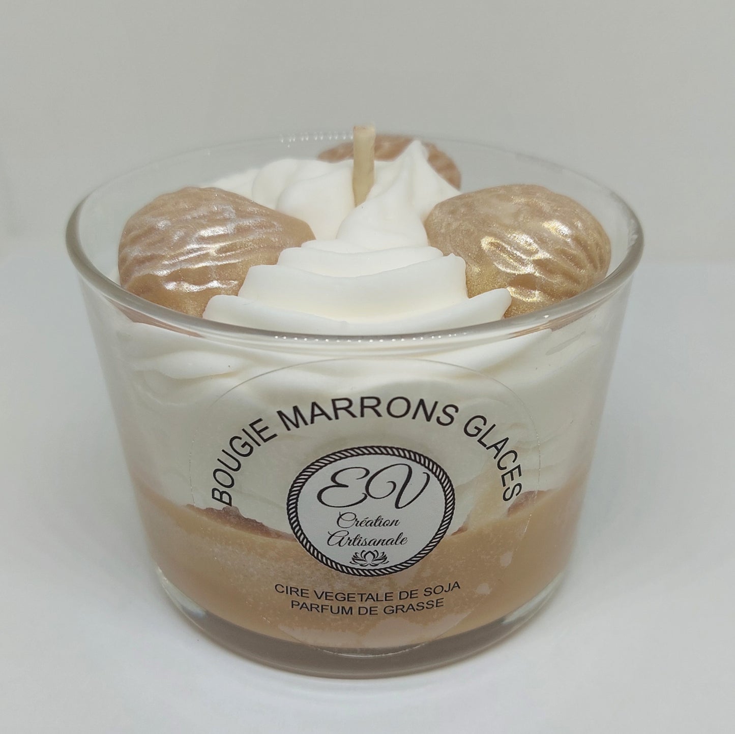 Bougie gourmande MARRONS  GLACES