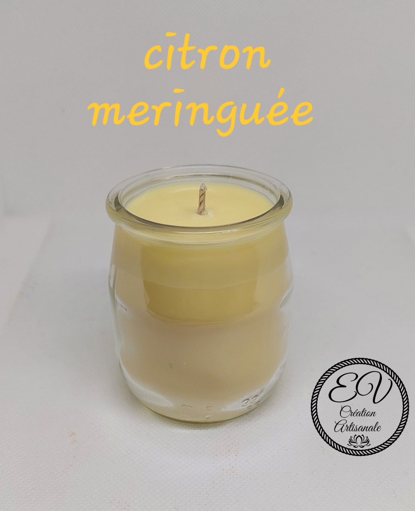 Bougie yahourt CITRON MERINGUÉ