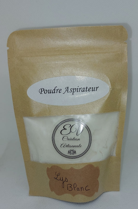 Poudre aspirateur LYS BLANC 100g (poudre parfumé)