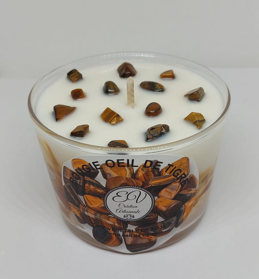 Bougie pierre OEIL DU TIGRE