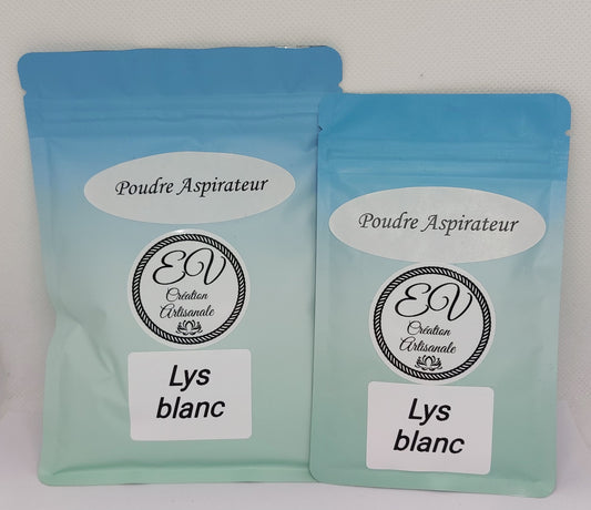 Poudre aspirateur LYS BLANC  (poudre parfumée)
