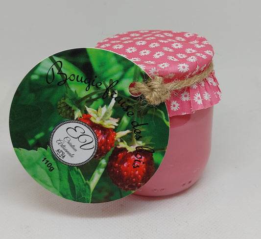 Bougie yahourt FRAISE DES BOIS