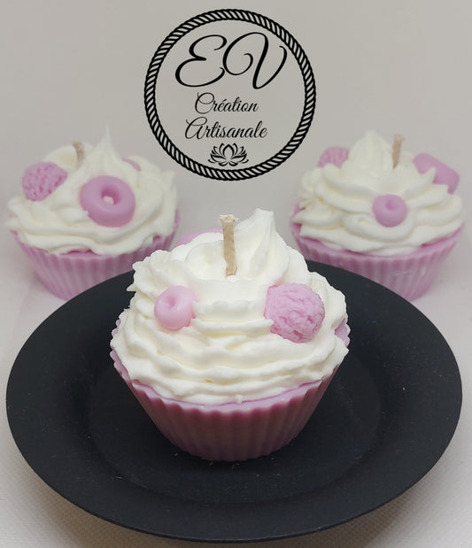 Bougie cupcake MUFFIN MYRTILLE